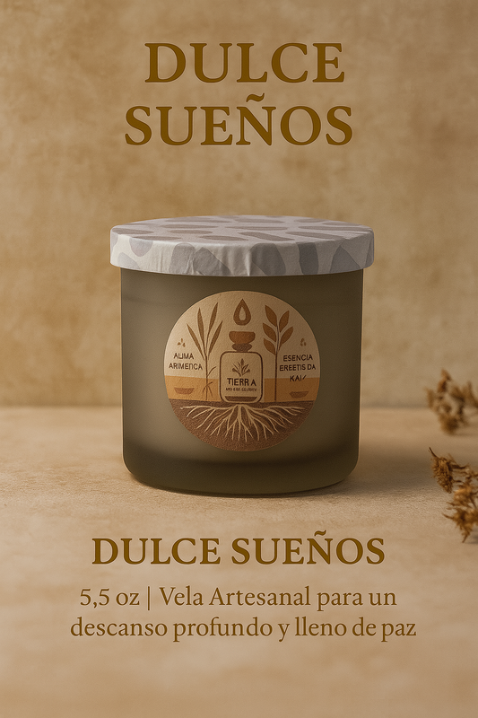 🕯️ Vela Artesanal - Dulces Sueños (5.5 oz)