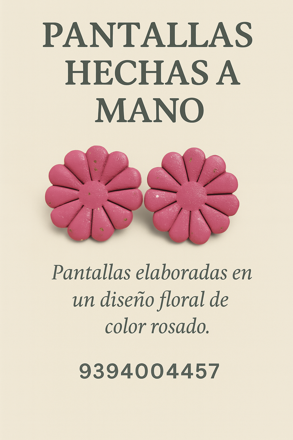 Pantallas Florales Artesanales