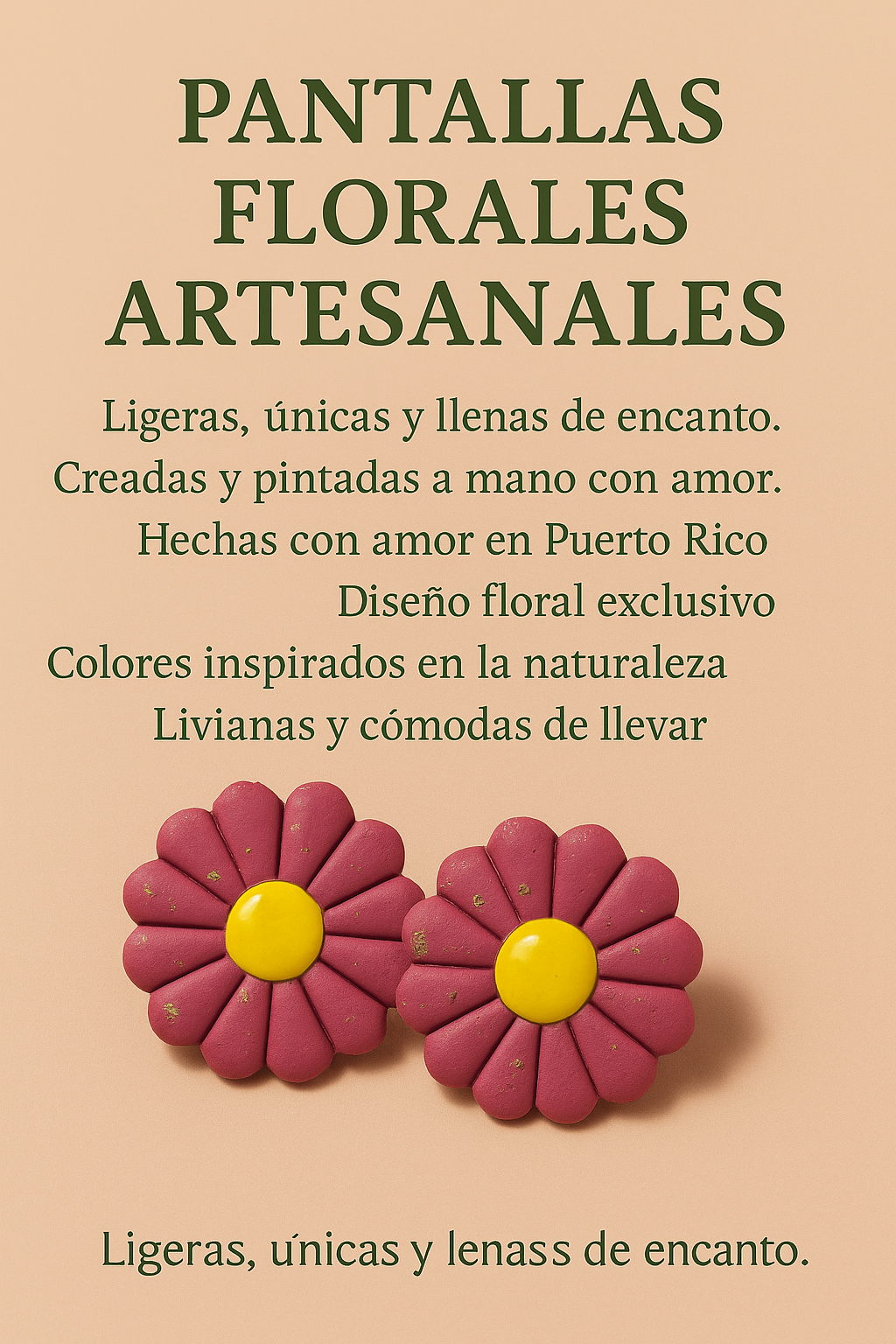 Pantallas Florales Artesanales
