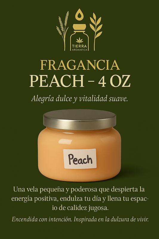VELA Fragancia Peach – 4 oz
