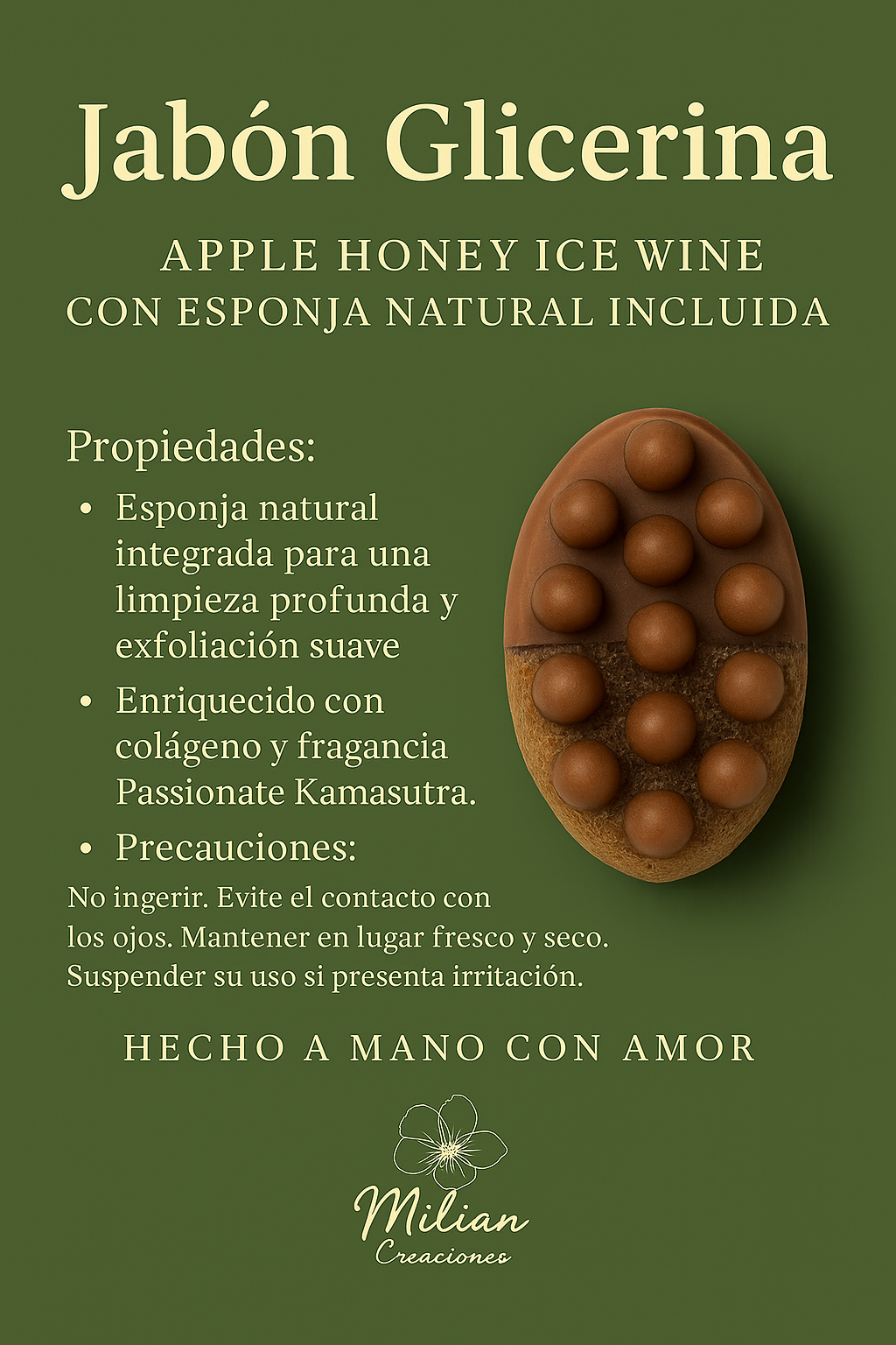 Jabón Glicerina Apple Honey Ice Wine 🍎🍯