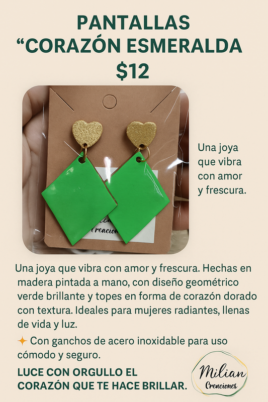 💚 Pantallas “Corazón Esmeralda”