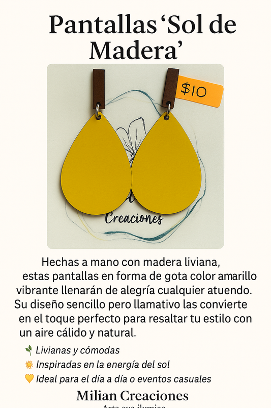 ✨ Pantallas “Sol de Madera” ✨