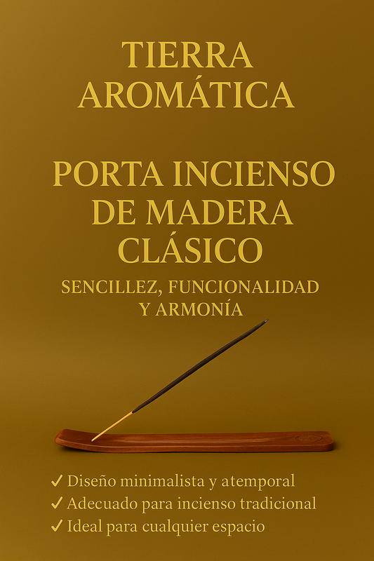 Porta Incienso de Madera Clásico