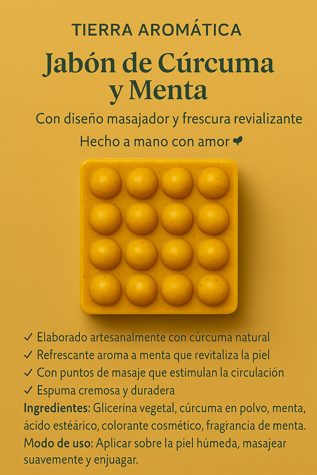 Jabón de Cúrcuma y Menta