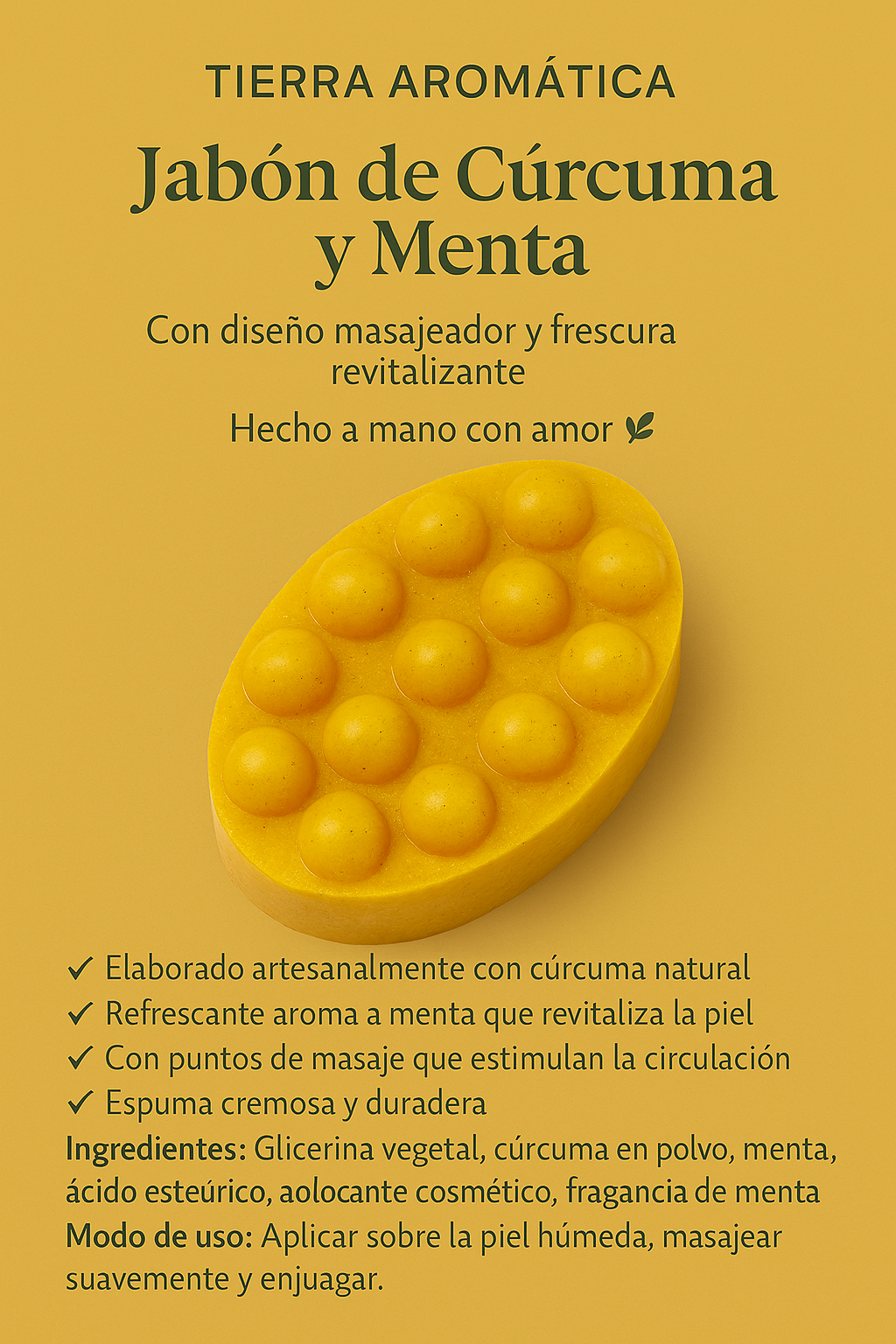 Jabón de Cúrcuma y Menta