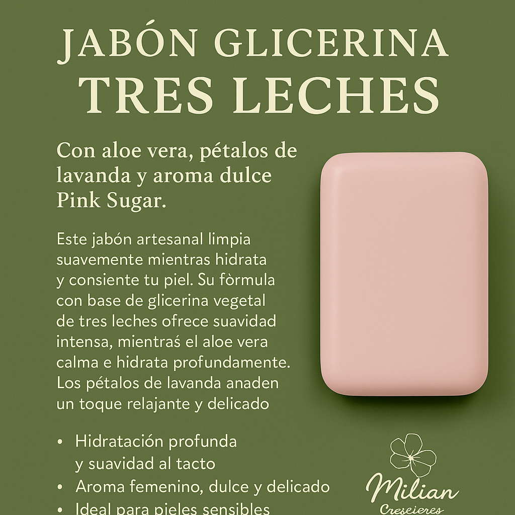 Jabón de Glicerina – Tres Leches