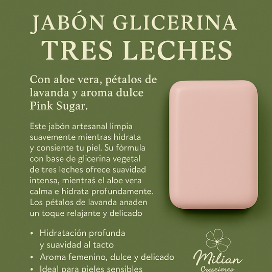 Jabón de Glicerina – Tres Leches