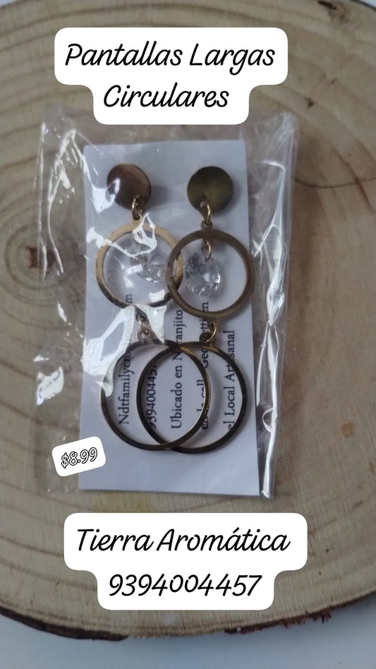 Pantallas Largas Circulares en Acero Inoxidable 036