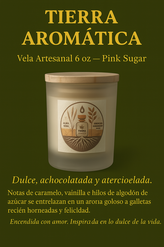 Pink Sugar – Vela Artesanal 6 onza