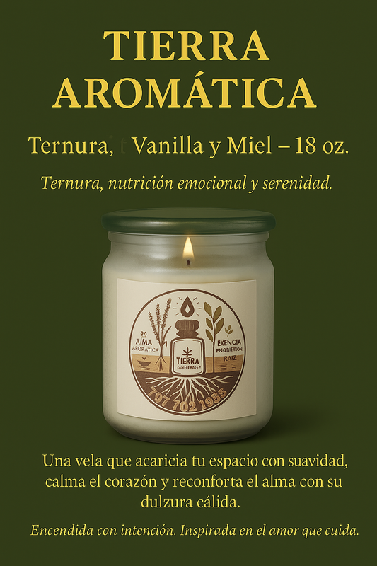 Vela Vanilla y Miel – 18 oz